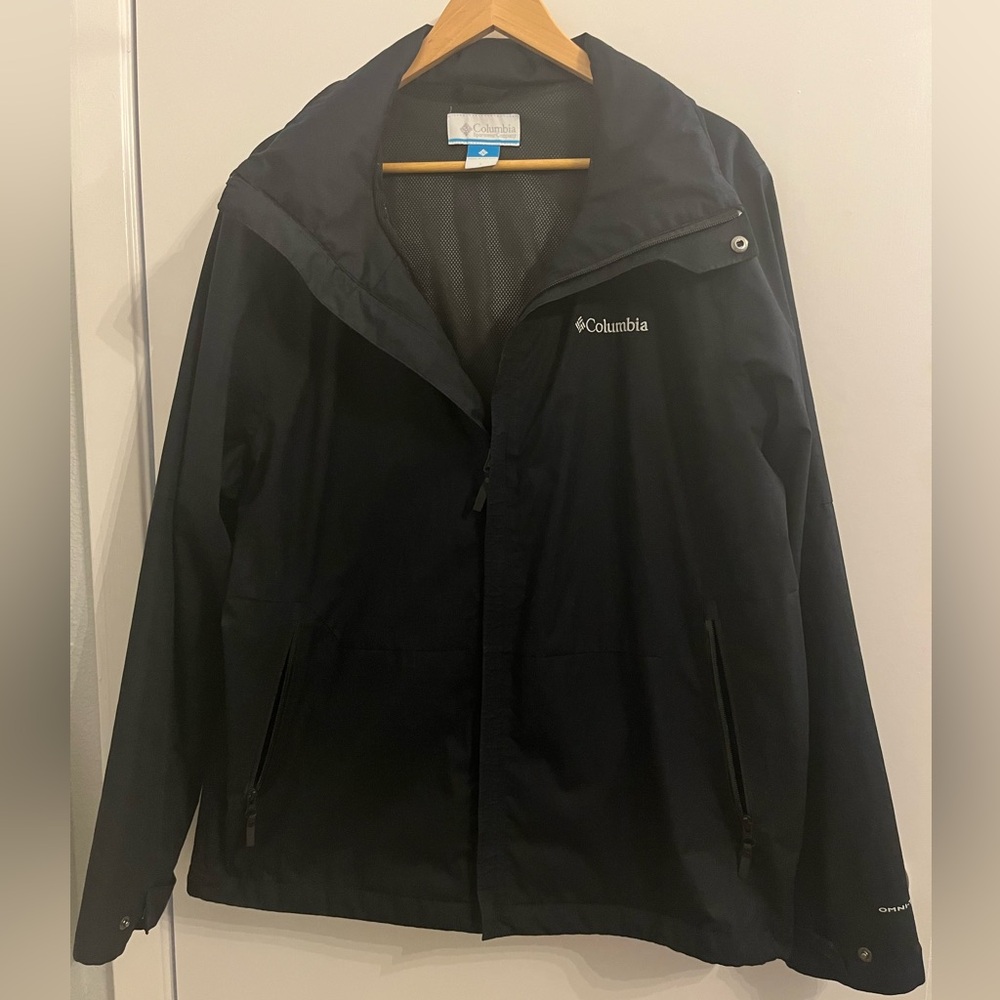 Columbia Men's Westbrook Jacket Black Size Large Full Zip Waterproof w/ Hood